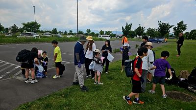 東光スポーツ公園ゴミ拾い